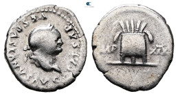Vespasian AD 69-79. Rome. Denarius AR