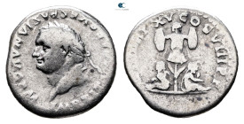Vespasian AD 69-79. Rome. Denarius AR