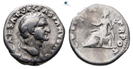 Vespasian AD 69-79. Rome. Denarius AR