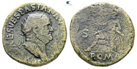 Vespasian AD 69-79. Rome. Dupondius Æ
