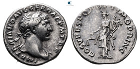 Trajan AD 98-117. Rome. Denarius AR