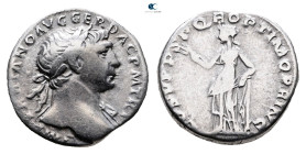 Trajan AD 98-117. Rome. Denarius AR