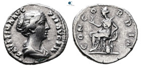 Faustina II AD 147-175. Rome. Denarius AR