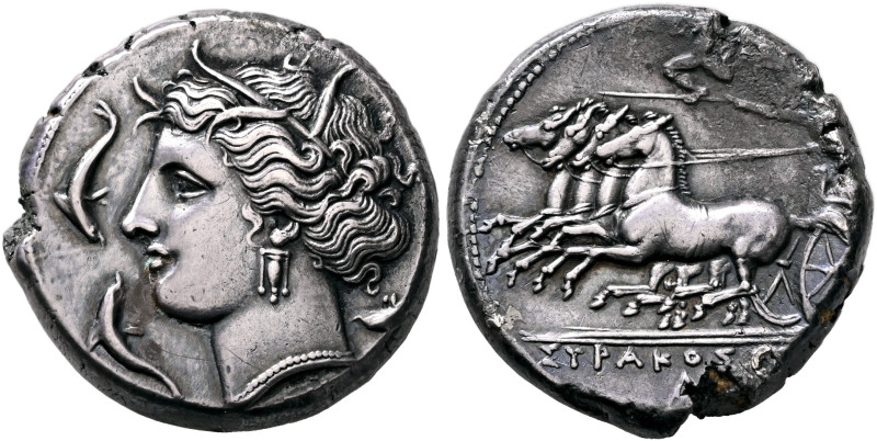 SICILY. Syracuse. Agathokles, 317-289 BC. Tetradrachm (Silver, 25 mm, 16.88 g, 9...