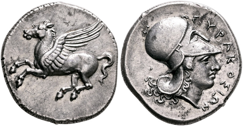 SICILY. Syracuse. Timoleon and the Third Democracy, 344-317 BC. Stater (Silver, ...