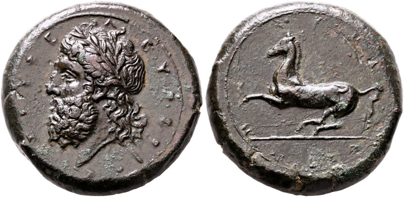 SICILY. Syracuse. Timoleon and the Third Democracy, 344-317 BC. Dilitron (Bronze...