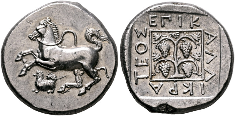 THRACE. Maroneia. Circa 386/5-348/7 BC. Tetradrachm (Silver, 24 mm, 11.40 g, 5 h...