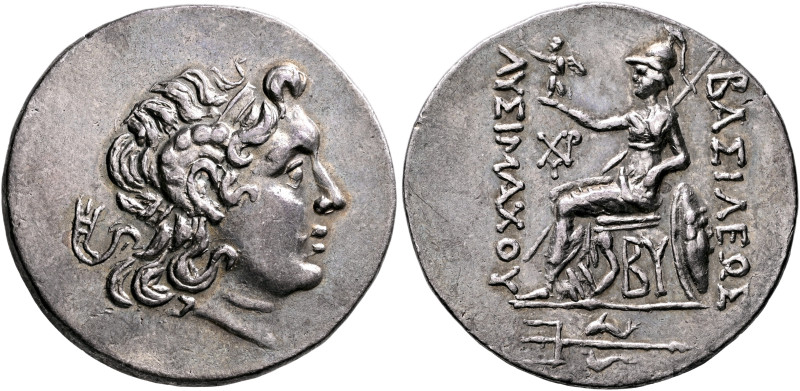 KINGS OF THRACE. Lysimachos, 305-281 BC. Tetradrachm (Silver, 35 mm, 16.87 g, 11...