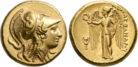 KINGS OF MACEDON. Alexander III ‘the Great’, 336-323 BC. Distater (Gold, 21 mm, 17.21 g, 1 h), Amphipolis, struck under Antipater, circa 323-322. Head...