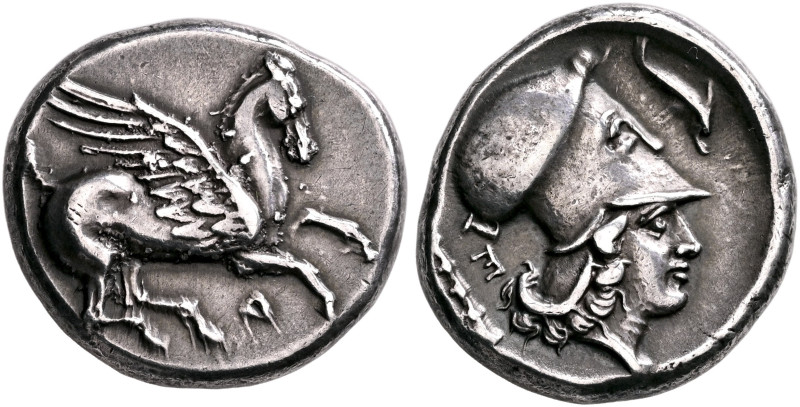 ILLYRIA. Dyrrhachion. Circa 344-300 BC. Stater (Silver, 21 mm, 8.60 g, 1 h). Peg...