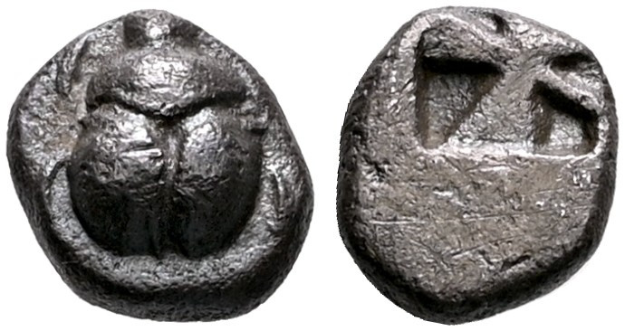 ATTICA. Athens. Circa 545-525/15 BC. Hemiobol (Silver, 6 mm, 0.37 g), 'Wappenmün...