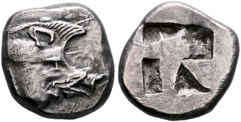 CYCLADES, Kythnos. Circa 475-460 BC. Tetrobol or Third Stater (Silver, 16 mm, 3....
