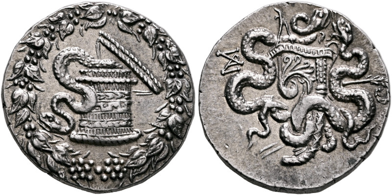 LYDIA. Sardes. Circa 166-67 BC. Cistophorus (Silver, 27 mm, 12.66 g, 12 h), circ...