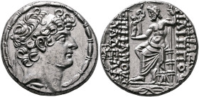 SELEUKID KINGS. Philip I Philadelphos, circa 95/4-76/5 BC. Tetradrachm (Silver, 28 mm, 16.07 g, 12 h), uncertain mint in Cilicia (Tarsos?), circa 94/3...