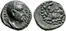 JUDAEA, Herodians. Herod IV Philip, 4 BCE-34 CE. AE (Bronze, 11 mm, 1.51 g, 12 h), Caesarea Paneas (as Caesarea Philippi), RY 37 = 33/4. ΦΙΛΙΠΠΟΥ Bare...