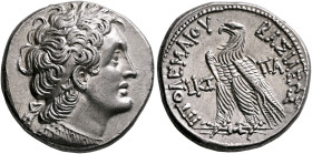 PTOLEMAIC KINGS OF EGYPT. Ptolemy VI Philometor, second reign, 163-145 BC. Tetradrachm (Silver, 26 mm, 14.20 g, 11 h), Alexandria, RY 27 = 155/4. Diad...