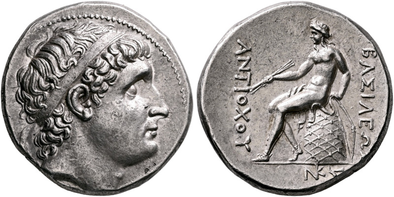 SELEUKID KINGS. Antiochos I Soter, 281-261 BC. Tetradrachm (Silver, 26 mm, 16.65...