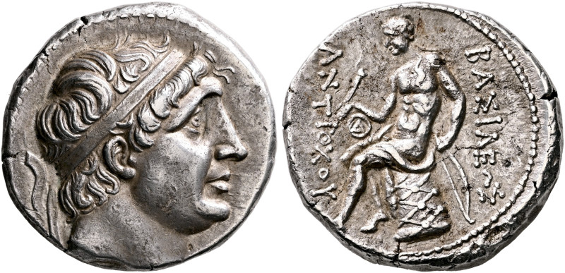 SELEUKID KINGS. Antiochos I Soter, 281-261 BC. Tetradrachm (Silver, 25 mm, 16.94...