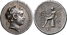 SELEUKID KINGS. Antiochos, son of Seleukos IV, 175 BC. Tetradrachm (Silver, 28 mm, 17.07 g, 12 h), Antiochia on the Orontes, 3 September-October/Novem...
