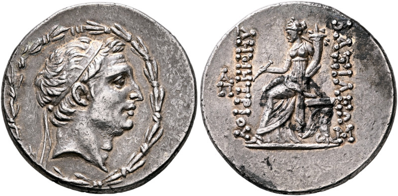 SELEUKID KINGS. Demetrios I Soter, 162-150 BC. Tetradrachm (Silver, 30 mm, 16.82...