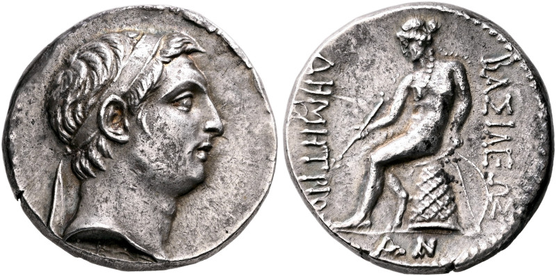 SELEUKID KINGS. Demetrios I Soter, 162-150 BC. Tetradrachm (Silver, 24 mm, 16.82...