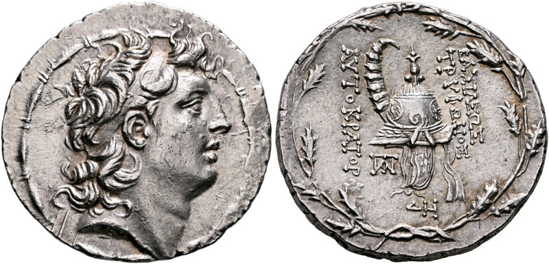 SELEUKID KINGS. Tryphon, circa 142-138 BC. Tetradrachm (Silver, 32 mm, 16.64 g, ...