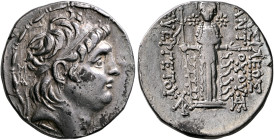 SELEUKID KINGS. Antiochos VII Euergetes (Sidetes), 138-129 BC. Tetradrachm (Silver, 29 mm, 16.58 g, 1 h), Mallos. Diademed head of Antiochos VII to ri...