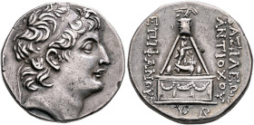 SELEUKID KINGS. Antiochos VIII Epiphanes (Grypos), 121/0-97/6 BC. Tetradrachm (Silver, 27 mm, 16.51 g, 12 h), Tarsos, 121/0-114/3. Diademed head of An...