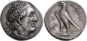 PTOLEMAIC KINGS OF EGYPT. Ptolemy I Soter, 305-282 BC. Tetradrachm (Silver, 26 mm, 14.28 g, 12 h), Alexandria, circa 294-285. Diademed head of Ptolemy...