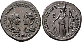 MOESIA INFERIOR. Marcianopolis. Philip I, with Otacilia Severa, 244-249. Pentassarion (Bronze, 27 mm, 12.90 g, 1 h), C. Ulpius Pacatus Prastina Messal...