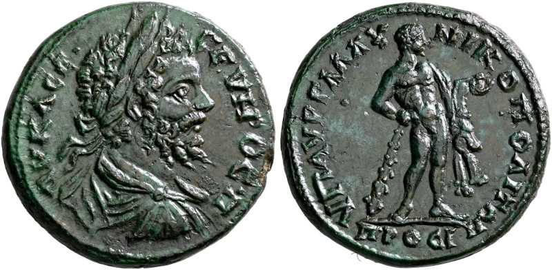MOESIA INFERIOR. Nicopolis ad Istrum. Septimius Severus, 193-211. Tetrassarion (...