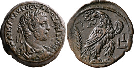 EGYPT. Alexandria. Severus Alexander, 222-235. Drachm (Bronze, 33 mm, 27.63 g, 12 h), RY 10 = 230/1. Α ΚΑΙ ΜΑΡ ΑΥΡ CЄΥ ΑΛΕΞΑΝΔΡΟC ЄΥ Laureate, draped ...