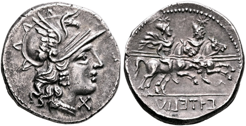 The Social War. Coinage of the Marsic Confederation, 90-88 BC. Denarius (Silver,...