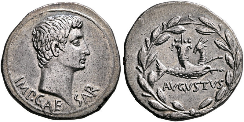 Augustus, 27 BC-AD 14. Cistophorus (Silver, 26 mm, 11.98 g, 12 h), Ephesus, circ...