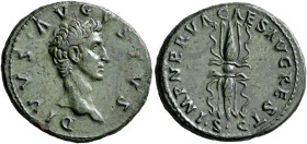 Divus Augustus, died AD 14. As (Copper, 30 mm, 10.99 g, 12 h), Rome, struck under Nerva, circa 97-98. DIVVS AVGVSTVS Bare head of Divus Augustus to ri...