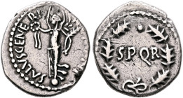 Civil Wars, 68-69. Rhine Legions. Anonymous, circa May/June-December 68. Denarius (Silver, 18 mm, 3.38 g, 12 h), uncertain mint in Gaul or in the Rhin...
