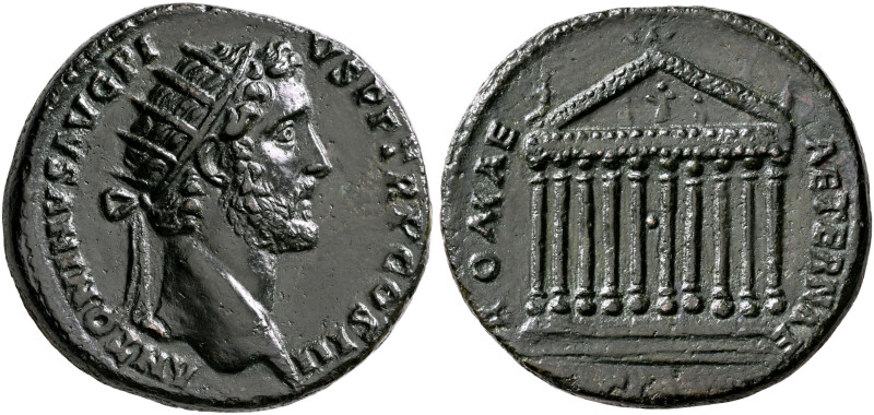 Antoninus Pius, 138-161. Dupondius (Orichalcum, 26 mm, 10.53 g, 12 h), Rome, 141...
