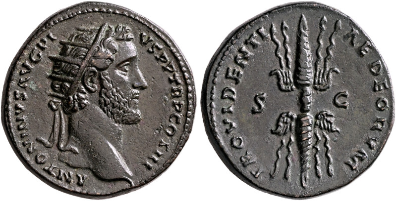 Antoninus Pius, 138-161. Dupondius (Orichalcum, 27 mm, 13.91 g, 12 h), Rome, 142...
