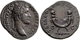 Antoninus Pius, 138-161. Dupondius (Orichalcum, 27 mm, 12.10 g, 6 h), Rome, 148-149. ANTONINVS AVG PIVS P P TR P XII Radiate head of Antoninus Pius to...