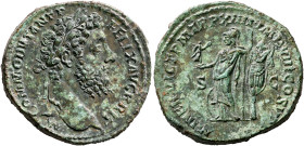 Commodus, 177-192. Sestertius (Orichalcum, 33 mm, 26.79 g, 12 h), Rome, 189. M COMMODVS ANT P FELIX AVG BRIT Laureate head of Commodus to right. Rev. ...