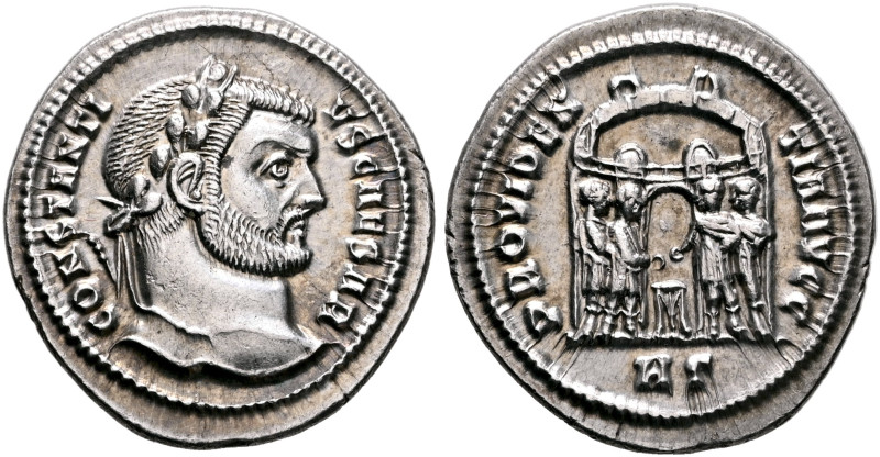 Constantius I, as Caesar, 293-305. Argenteus (Silver, 19 mm, 3.17 g, 12 h), Hera...