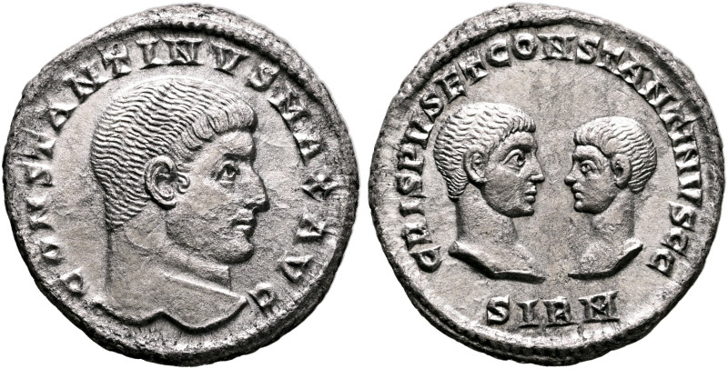 Constantine I, with Crispus and Constantine II Caesars, 307/310-337. Miliarense ...