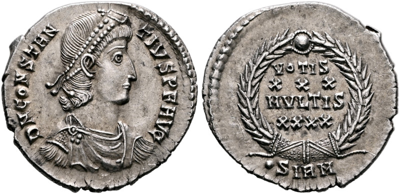 Constantius II, 337-361. Siliqua (Silver, 21 mm, 3.22 g, 12 h), Sirmium, 351-355...