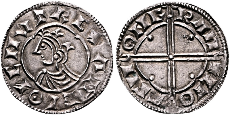 ANGLO-SAXON, Kings of All England. Cnut, 1016-1035. Penny (Silver, 18 mm, 0.96 g...
