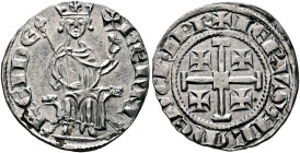 CRUSADERS. Lusignan Kingdom of Cyprus. Henry II, king of Cyprus & Jerusalem, 1285-1324. Gros (Silver, 25 mm, 4.63 g, 6 h), second reign, Nicosia (?), ...