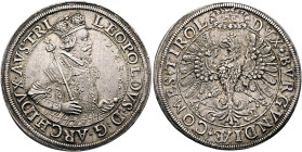 AUSTRIA. Holy Roman Empire. Leopold V, Archduke, 1619-1632. Doppeltaler 1626 (Silver, 47 mm, 57.09 g, 12 h), Hall. LEOPOLDVS•D•G•ARCHIDVX•AUSTRI // •1...