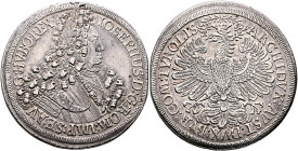 AUSTRIA. Holy Roman Empire. Josef I, Emperor, 1705-1711. Doppeltaler (Silver, 47 mm, 56.49 g, 12 h), Hall, no date (1710-1711). IOSEPHUS•D:G:ROM:IMP:S...