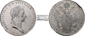 AUSTRIA. Kaisertum Österreich. Franz I, 1806-1835. Taler 1826 C (Silver, 39 mm, 28.06 g, 12 h), Prag (Prague). FRANCISCVS I•D•G•AVSTRIAE IMPERATOR• La...