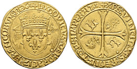 FRANCE, Royal. Louis XII le Père du Peuple (the Father of His People), 1498-1515. Écu d'or au porc-épic (Gold, 26 mm, 3.35 g, 1 h), pellet under 12th ...