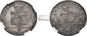 GERMANY. Anhalt-Köthen. August Ludwig, 1728-1755. 1/3 Taler 1750 (Silver, 28 mm, 6.40 g, 5 h), Köthen AW (mint master A. Wegelin). D•G•AVGVST•LVDOVIC•...